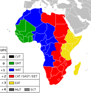 The Time Zones in West Africa: GMT, WAT, CVT