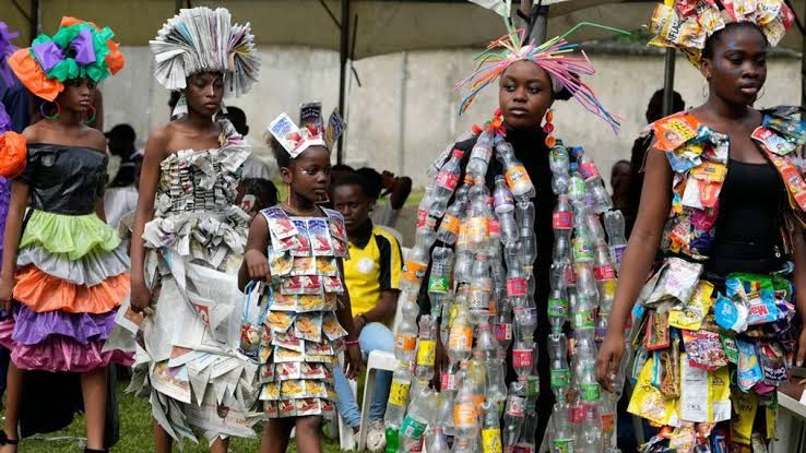 Africa Traditional Clothing: Recycling Materials