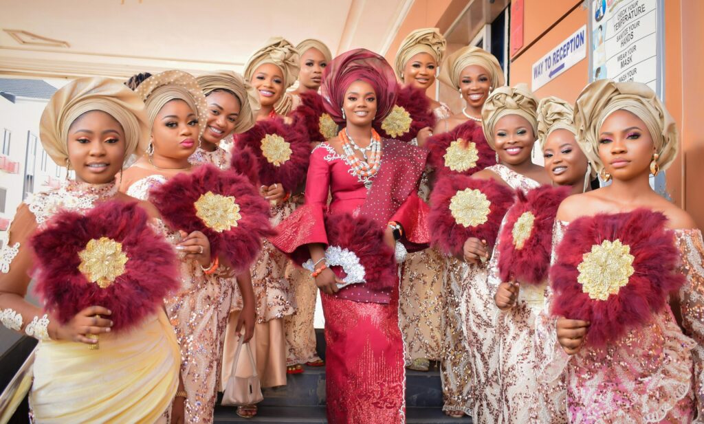 The best fabrics for Nigerian bridesmaids