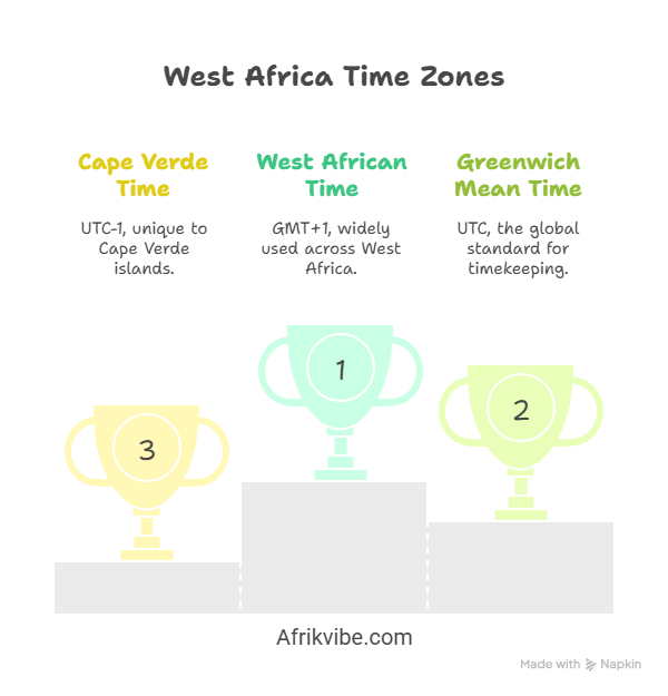 Understanding the 3 major West Africa Time Zone Maps/Afrikvibe